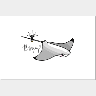 Blingray (Bling + Stingray) Posters and Art